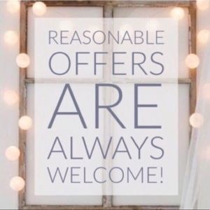 Please feel free to make reasonable offers 💕💕